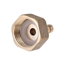 sourcing map Brass Hose Connection Adapter 8 mm Hose Connector x G3/4 Inner Tube with Stainless Steel Hose Clamp