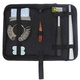 Yasumai Ring Sizer Finger Sizing Measuring Gauge Tool Ring Mandrel Measuring Stick+Rubber Hammer Mallet Jewelry Polishing Cloth, Polishing Stick & Polished Agate for Jewelry Making