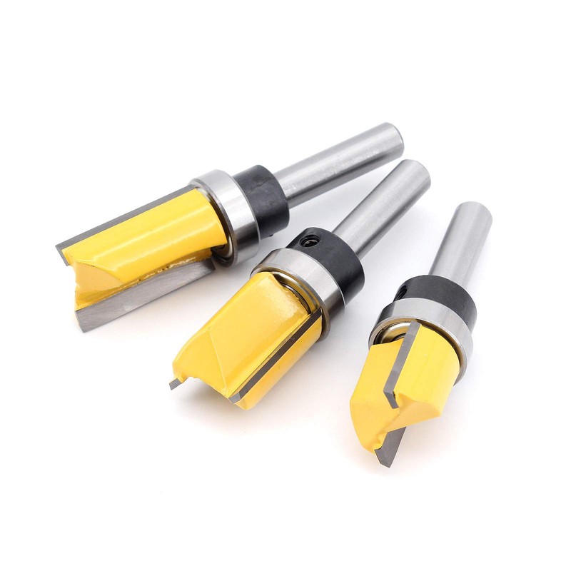 DingGreat 3 Pieces 8 mm Shank Flush Trim Pattern Template