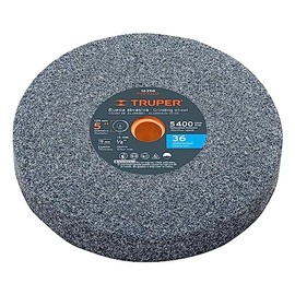 TRUPER PIES-53436 5" Aluminum Oxide Bench Grinding Wheels. Grit=36, Thickness=3/4", Arbor=1/2". 1 Pack