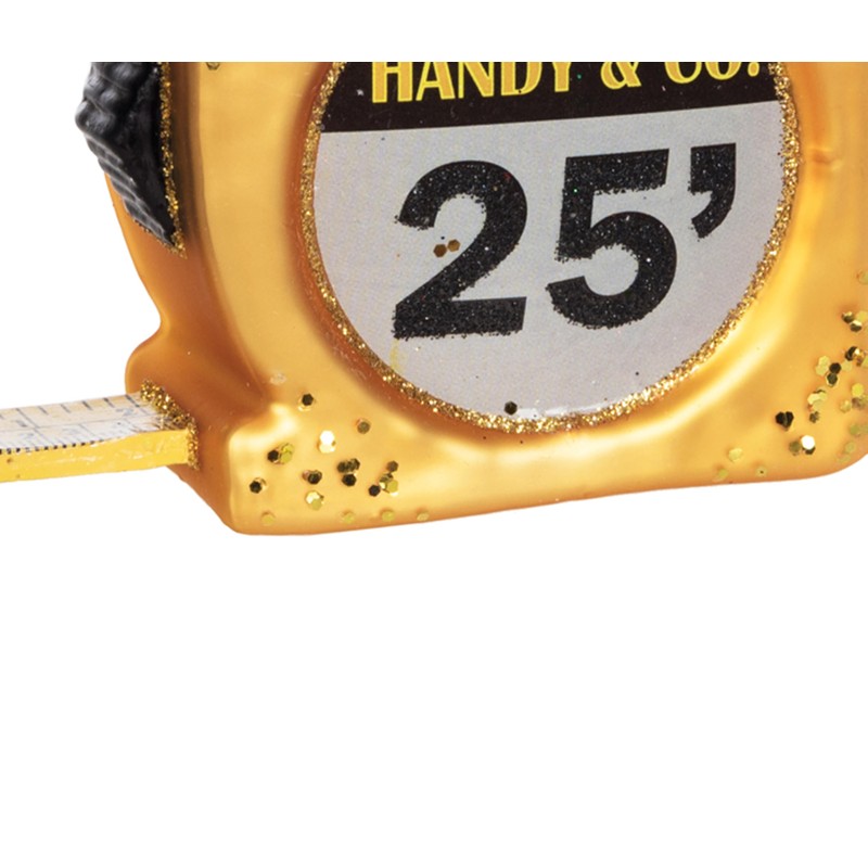 Gallerie II Blown Glass Measuring Tape Ornament Gold