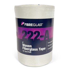 Fibre Glast Fiberglass Cloth Tape, 6in Wide — Premium Plain Weave Glass Fiber Mesh Roll with Finished Edges — Marine Repair, Reinforcement, Sleeve, Pipe & Tank Winding – 10 Oz, 10 Yards, Made in USA