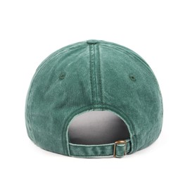Zylioo XXL Pigment Dyed Baseball Cap,Oversized Vintage Washed Cap,Disstressed Running Hats for Big Heads Dark Green