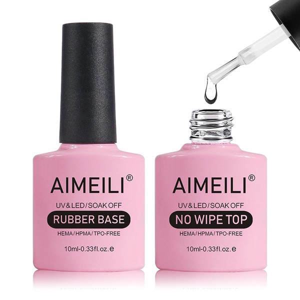 AIMEILI Rubber Base and Top Coat 4 in 1 Rubber