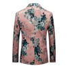 MOGU Mens Floral Printed Blazer Jacket Sports Coat US Size