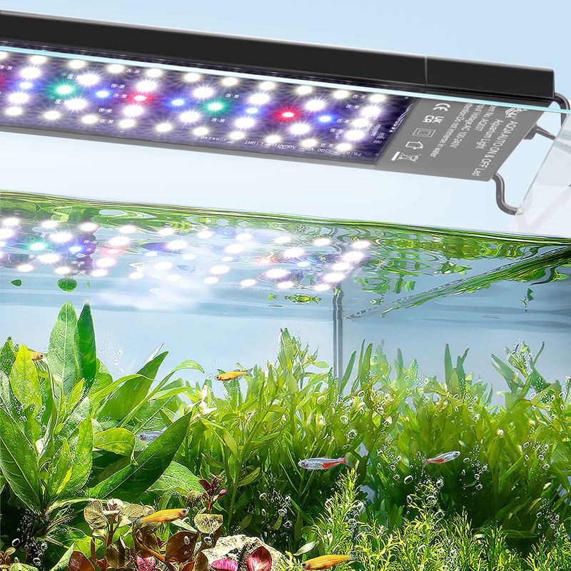 AQQA Aquarium Light,Multi-Function Fish Tank Led Light 24/7 DIY Auto