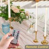 Tuanse 24 Pack Christmas Flameless Flicker Taper Candles with Remote