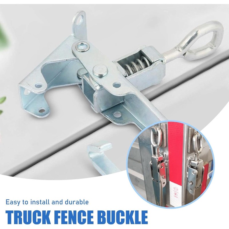 Metal Lockable Hasp with Spring-Loaded Latch, Metal Buckle Lock Fastener