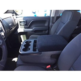 Auto Console Covers- Fits The Chevy Silverado 1500 2007-2013 Center Console Armrest Cover Fits All Models and Trims with 40/20/40 Seats Protected with a Soft Fleece Fabric. Black