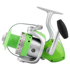 Fish Lure Spinning Fishing Reel Live Liner Bait Accessory with Metal Handle Green(YH30)