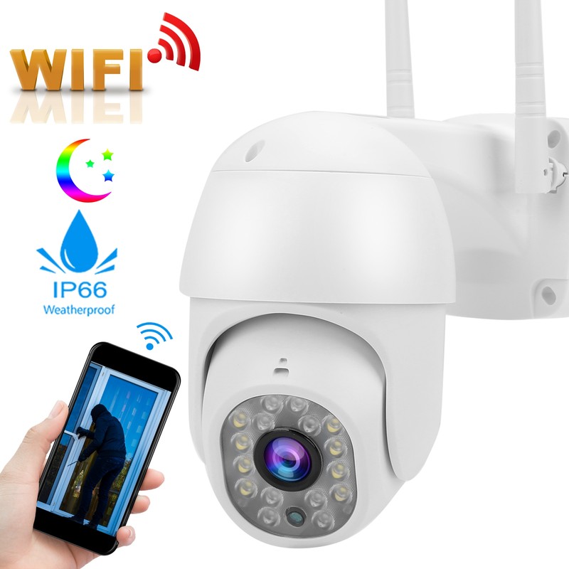 WiFi PTZ Cam 1080P Night Viewing Smart Track IP66 Waterproof