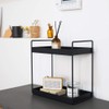 KINGBERWI 2 Tier Bathroom Counter Organizer, Standing Vanity Organizer Shelf