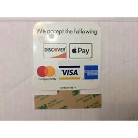 Credit card store sign