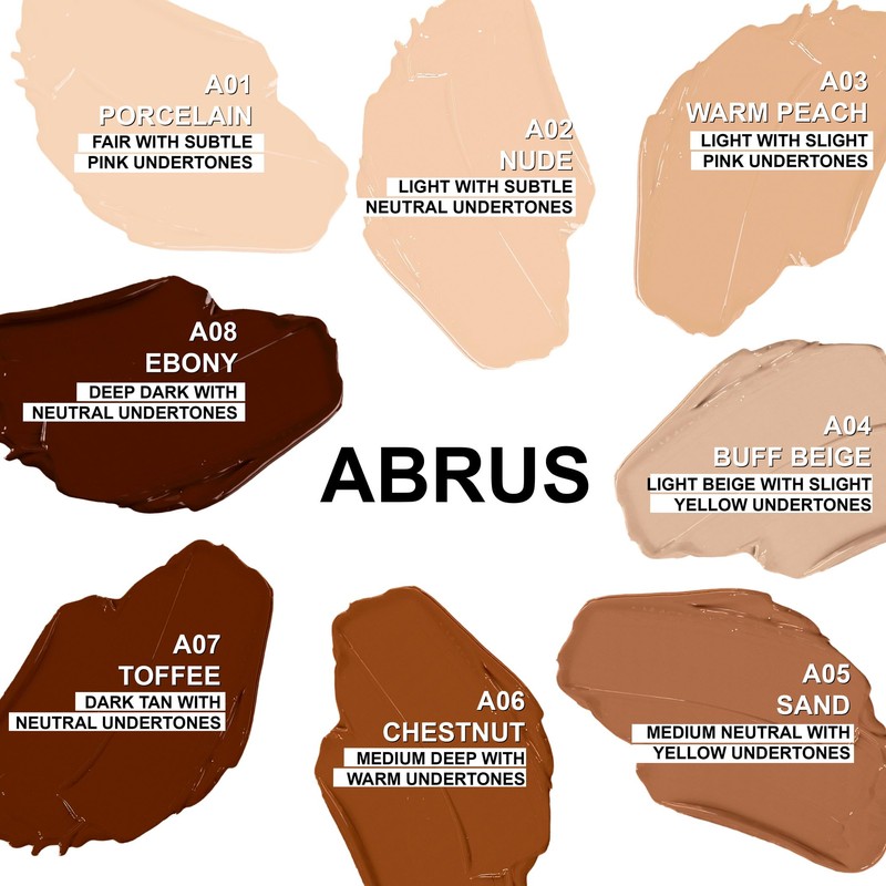 ABRUS Foundation Makeup - Premium Makeup Foundation, Flawless Matte Liquid