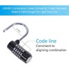 Sukudon 5 Digit Code Padlock Padlock Padlock 2 Pcs Combination