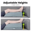 OasisSpace Adjustable Leg Elevation Pillow with Memory Foam- Leg Rest