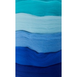 Rayher, 5364900, Merino, superfine, 18 mic, SB-Btl., 5 colours of 10 g.