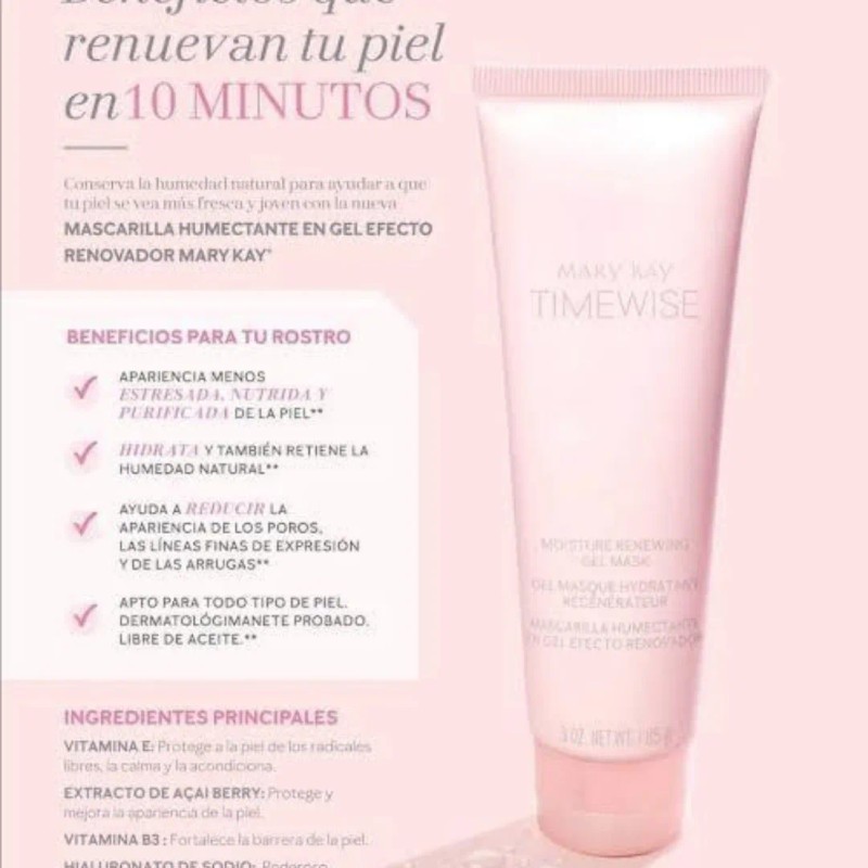 Nueva Mascarilla Y Locion Humectante Time Wise Edición Limi