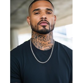 PROSTEEL Cuban Chain for Men and Women Stainless Steel Neck Chain 6mm 20 inch Luxury Jewelry Male Necklace