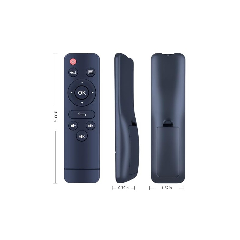ZWP Replacement Remote Control for YABER V2 U2 V8 Projector