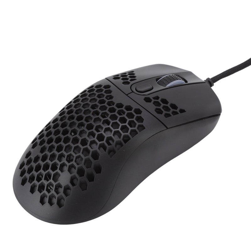RGB Mouse Cellular Hollow Design Lightweight Wired Backlight 12000DPI 6