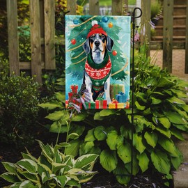 Caroline's Treasures DAC3376GF Bluetick Coonhound Christmas Garden Flag Mailbox Flag Decorative Yard Flag Banner Outside Patio Artwork Yard Flower Beds, Garden Size, Multicolor