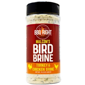 Malcom's Turkey and Chicken Bird Brine Seasoning | Championship Herb Brine Formulated to Produce a Juicy, Tender Bird Every Time | 16 oz