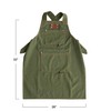 Cotton Canvas Cross Back Apron with Pockets & Rivets, Green
