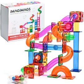 Azulejos magnéticos de construcción, juego de 98 piezas de mármol para niños y niñas, aprendizaje creativo educativo, bloques de construcción para... 