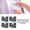 4Pcs Label Tape 12mm Waterproof Black On White Label Maker
