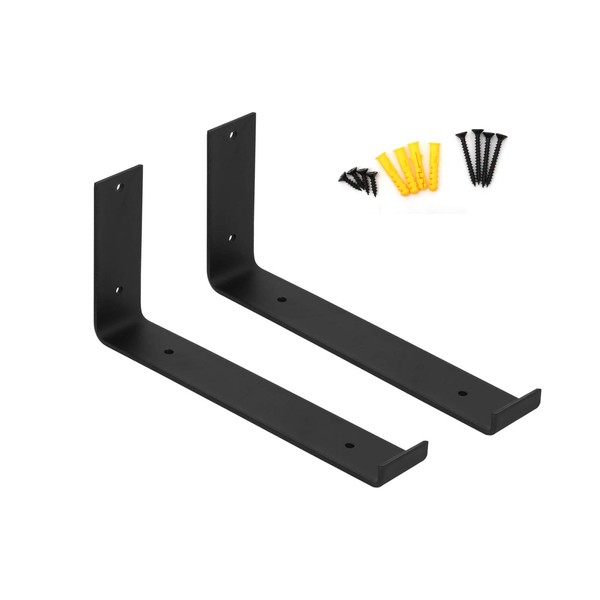 Shoze 2 Pcs Shelf Brackets 23.2cmx11cm Heavy Duty Shelf Bracket