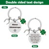 UTEFIF Key Fob, Small Lucky Charm, Key Ring, Inspirational Clover
