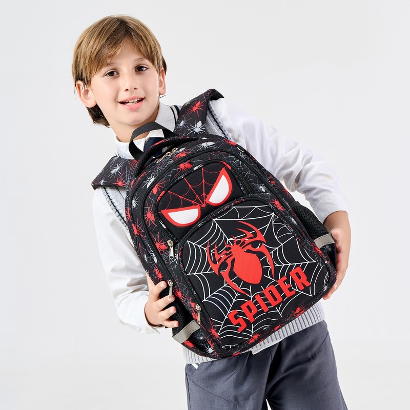 abshoo Cute Spider School Backpack For Boys Elementary Kindergarten Kids