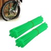 JFG RACING 72 Pcs Green Motorcycle Spoke Covers Guards For