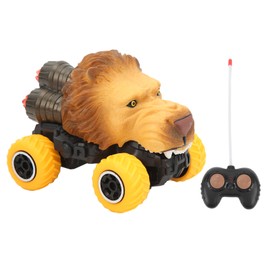 Children's Remote Control Car 1:43 Quick Response 4 Channel Animal RC Off Road Car Toy for Kids Lion