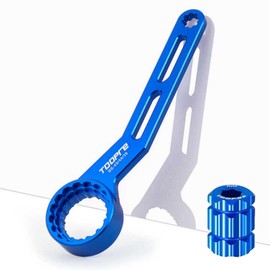 6-in-1 Center Shaft Wrench Professional Bottom Bracket Multi-Tool - Universal Bicycle Service Kit for ISO/JIS Standard Systems