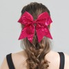 2 Packs Jumbo Hotpink Cheerleading Bow 8 Inch Large Cheer