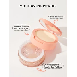 Sheglam Insta-Ready Dúo de Polvos para Rostro Face & Eye Setting Powder Dúo (Toasted Almond)