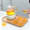Ceramic Tea Warmer for Teapot, Warmer with Cork Cover, White