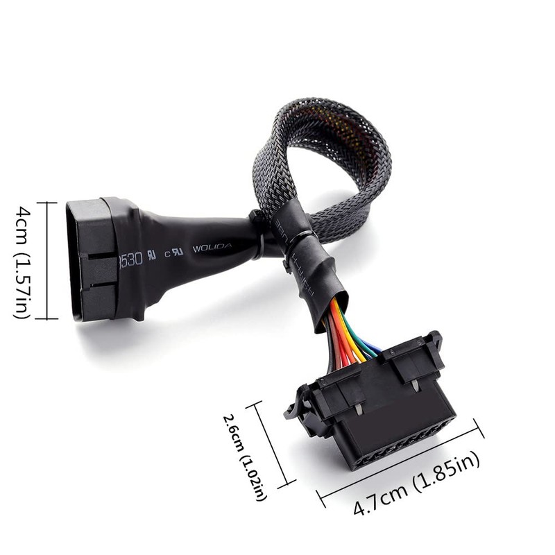 Cable de extensión OBD2, bbfly-A15 Cable de cinta plano completo