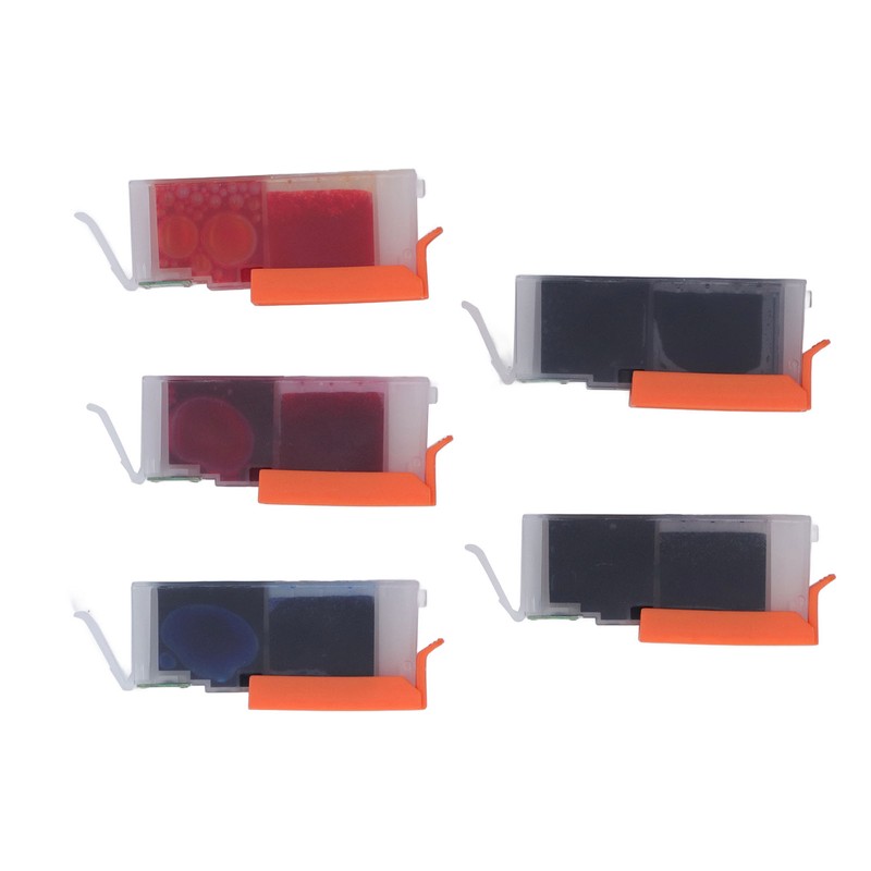 Ink Cartridge Set Large Capacity Clear Colorfast Printing Black Color
