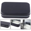 6PCS Rectangular Tin Boxes with Lids,Metal Empty Tins,Metal Empty Hinged
