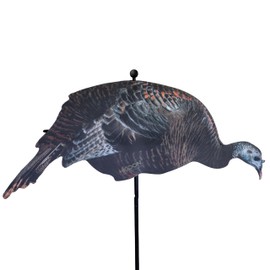 Higdon Outdoors Flex Feeder Hen Silhouette | All in One Ultra-Light Foldable Turkey Decoy with Full Body Realism