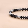 GAVU Black Onyx Bracelet for Men, Hematite Crystal Beaded Bracelet