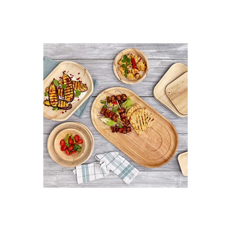 Judge Pure Leaf Disposable Bowls, Pack of 25 Areca Palm