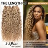 FASHION LINE Brazilian P27/613 Water Wave Blonde Human Hair Extensions