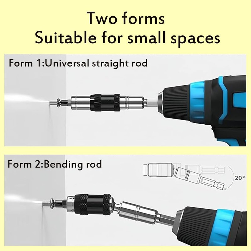 Chenshuo Magnetic Swiveling Bit Tip Holder,Magnetic Pivot Drill Frame,Universal Magnetics