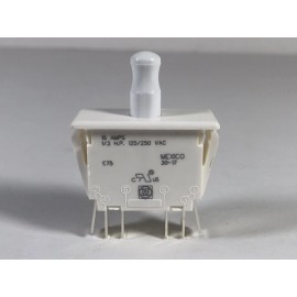 ZF Electronics, Cherry NEW ZF CHERRY E75 PUSHBUTTON INTERLOCK SWITCH 16A 1/3-HP 125/250 VAC SNAP MOUNT