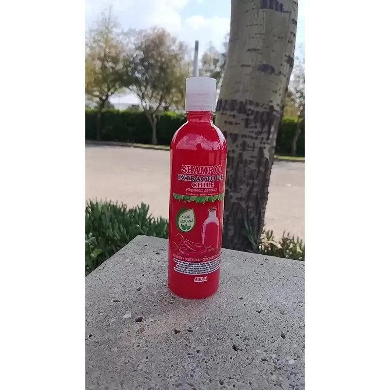3 Shampoos Extracto De Chile 500ml Cu Aceite Bergamota