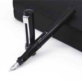 TopHomer Fountain Pen, 0.38 Extra Fine Nib, Executive Pens for Business Signature(Black)